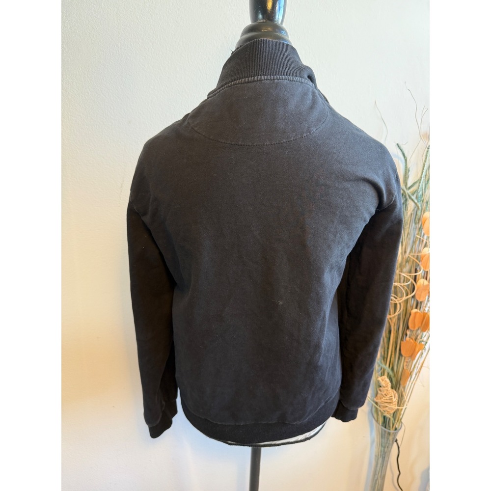 Fendi Bag‎ Bugs Monster Eyes Black Cotton Cashmere Silk Zip Bomber Jacket L flaw - Picture 4 of 10